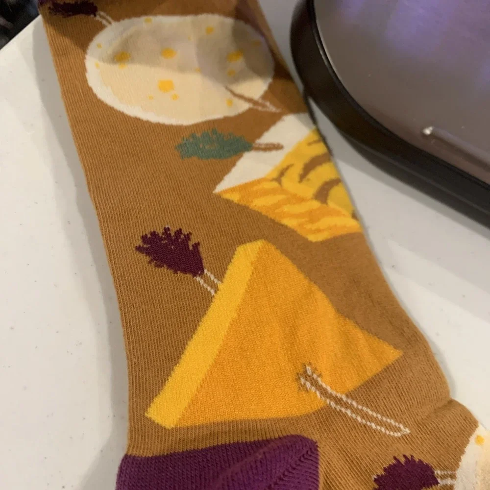 Primitives By Kathy. Wine And‎ Cheese LOL Socks